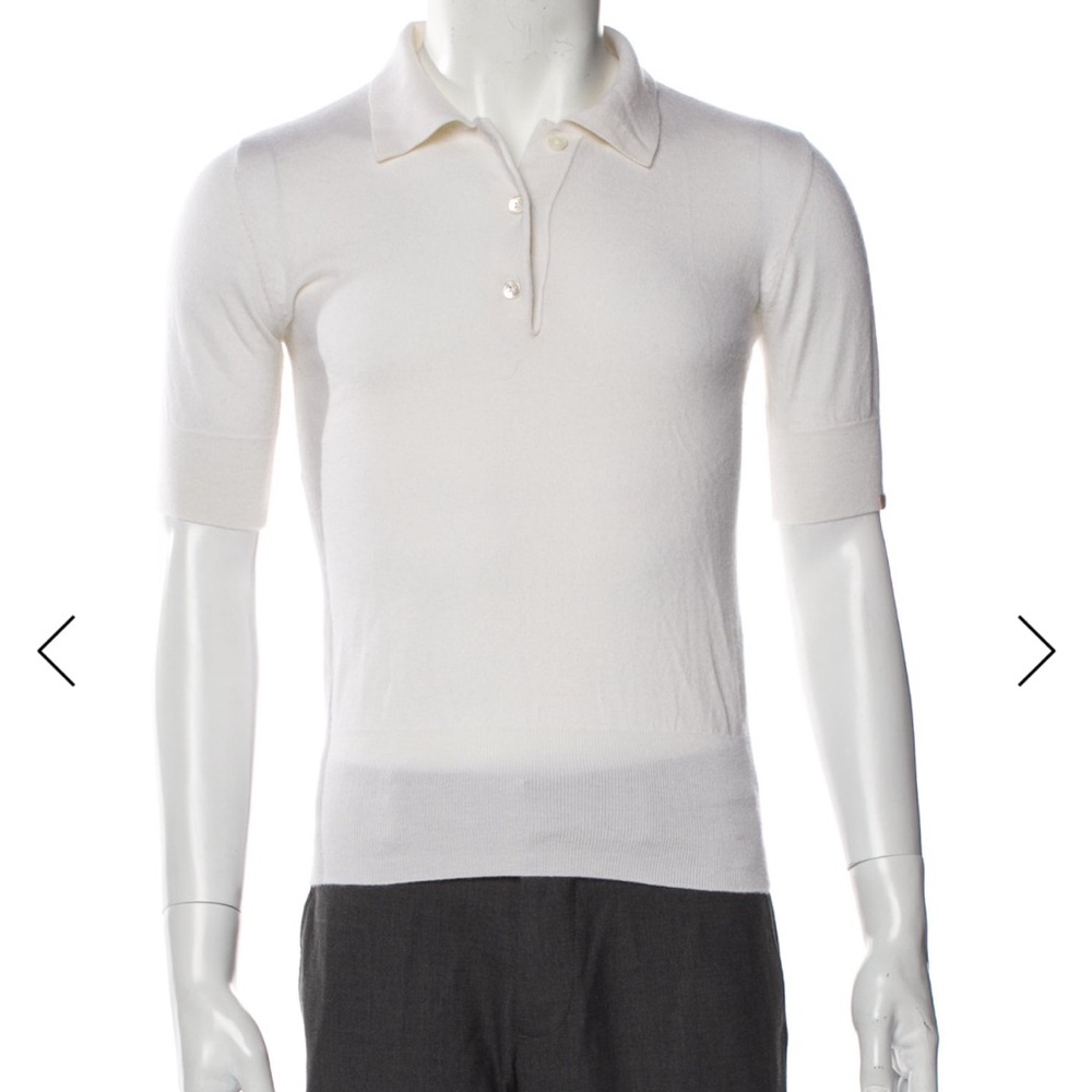 Extreme Cashmere Short Sleeve Polo Shirt — XS